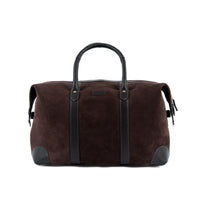 Samar Suede With Leather Weekender - Espresso