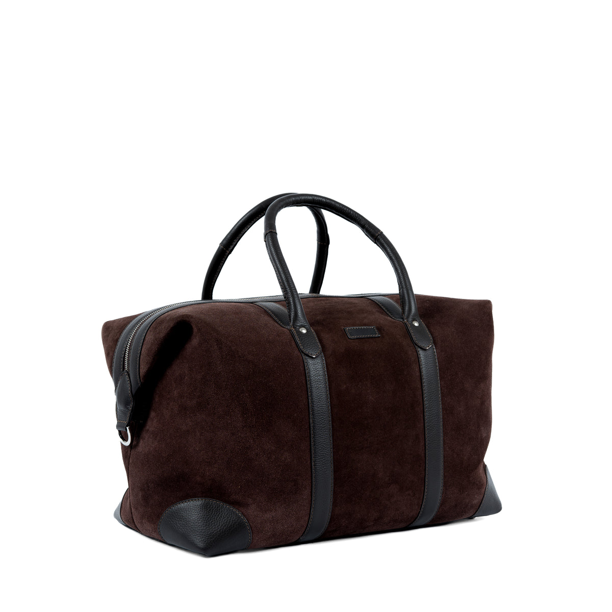Samar Suede With Leather Weekender - Espresso
