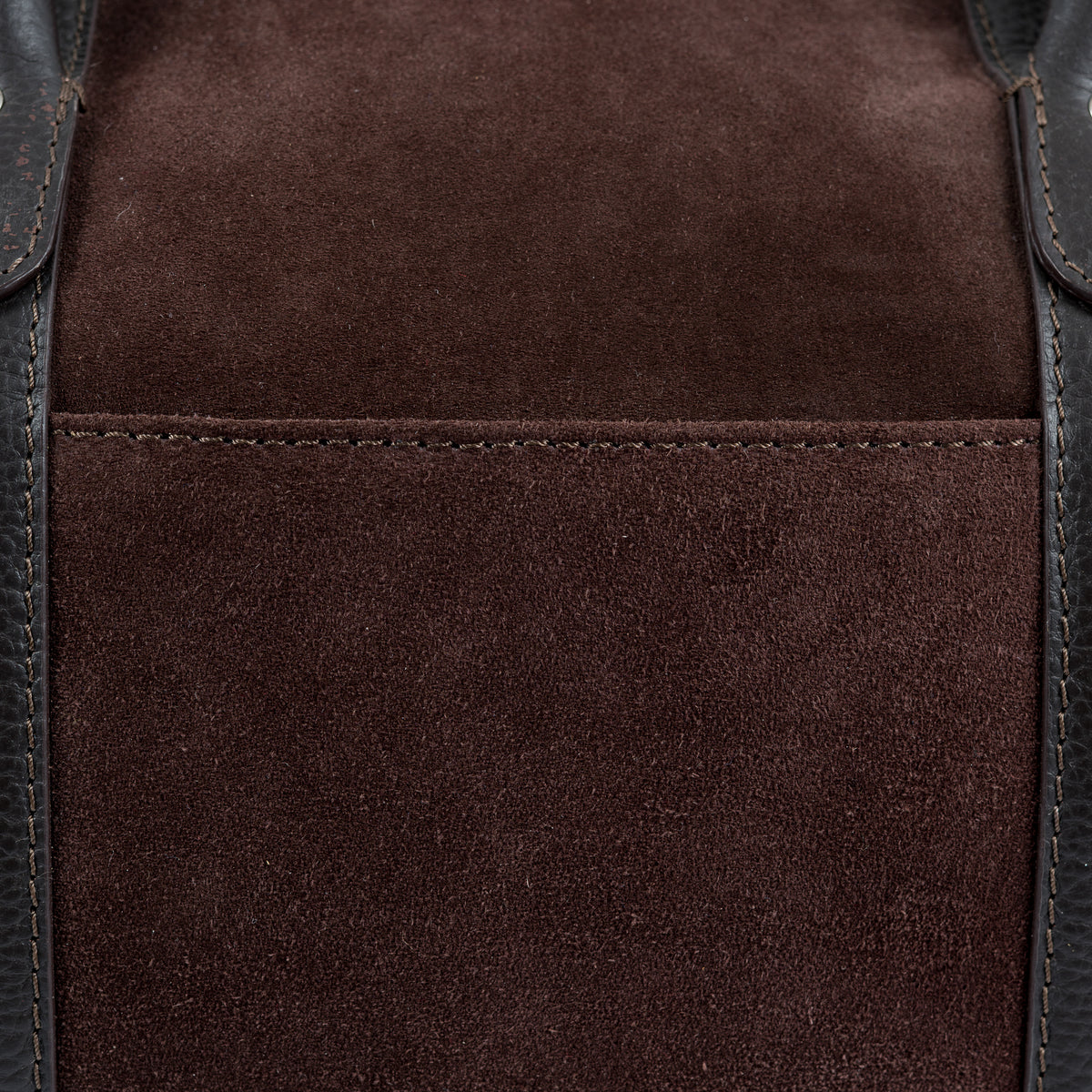 Samar Suede With Leather Weekender - Espresso
